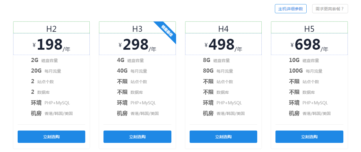 恒创虚拟主机价格